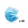 AUTRES MARQUES Protection Respiratoire 50 Masques Respiratoires Type Chirurgical 3 Plis