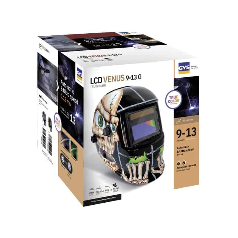 Protection Des Yeux GYS Masque LCD VENUS 9/13 G Bones True Color - 064973 3 Protection Des Yeux GYS Masque LCD VENUS 9/13 G Bones True Color - 064973 – Image 2