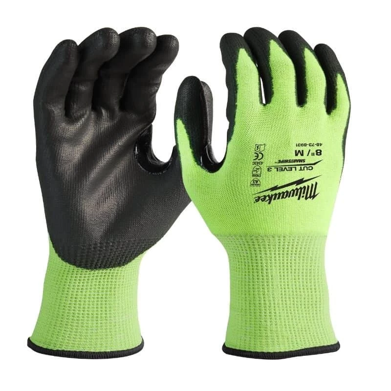 Gants De Protection MILWAUKEE Gants Anti-coupure Haute-visibilité Niveau 3 - 493247813 4 Gants De Protection MILWAUKEE Gants Anti-coupure Haute-visibilité Niveau 3 - 493247813 – Image 2