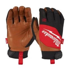 Gants De Protection MILWAUKEE Gants De Travail En Cuir Hybrides - 493247191